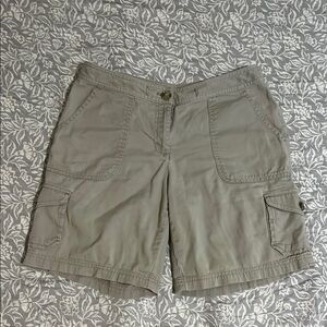 L.L. Bean Tan Cargo Shorts Cotton Blend Casual